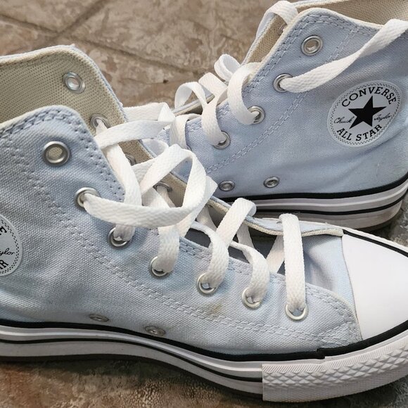 Girls Converse Big Kid Chuck Taylor Eva Lift Sneakers Light Blue Size 4 - Picture 1 of 4